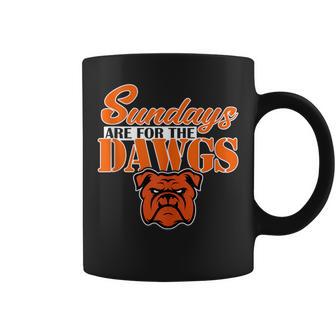 Sundays Are For The Dawgs Cleveland Ohio Dawg Coffee Mug - Monsterry UK