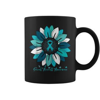 Sunflower Sexual Assault Awareness Month Coffee Mug - Seseable