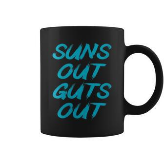 Suns Out Guts Out Fathers Day Dad Bod Coffee Mug - Monsterry CA