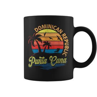 Sunset Punta Cana Beach Souvenir Dominican Republic Retro Coffee Mug - Monsterry