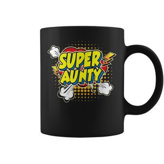 Super Awesome Matching Superhero Aunty Coffee Mug - Seseable