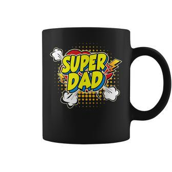 Super Awesome Matching Superhero Dad Coffee Mug - Seseable