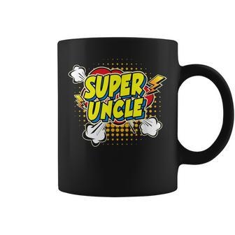 Super Awesome Matching Superhero Uncle Coffee Mug - Seseable