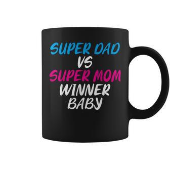 Super Dad Vs Super Mom Winner Baby For New Parents Coffee Mug - Monsterry