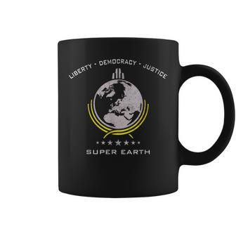 Super Earth Diving Into Hell For Liberty Coffee Mug - Monsterry CA