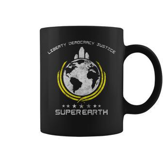 Super Earth Diving Into Hell For Liberty Hell Of Diver Coffee Mug - Seseable
