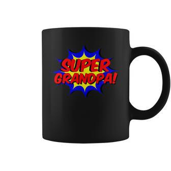 Super Grandpa Comic Book Style Superhero Coffee Mug - Monsterry AU