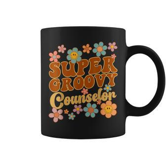 Super Groovy Counselor Retro 70S Hippie School Counseling Coffee Mug - Monsterry CA