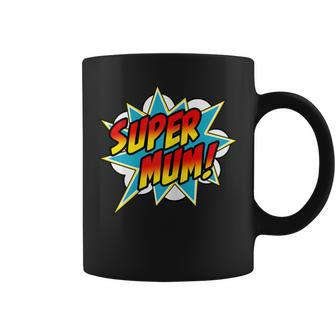 Super Mum Comic Book Superhero Mother's Day Coffee Mug - Thegiftio UK