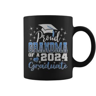 Super Proud Grandma Of 2024 Graduate Awesome Family College Coffee Mug - Monsterry