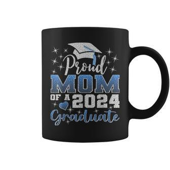 Super Proud Mom Of 2024 Graduate Awesome Family College Coffee Mug | Mazezy DE