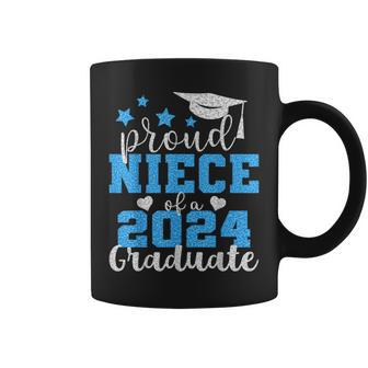 Super Proud Niece Of 2024 Graduate Awesome Family College Coffee Mug | Mazezy