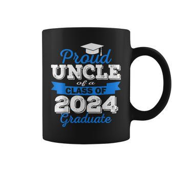 Super Proud Uncle Of 2024 Graduate Awesome Family College Coffee Mug - Monsterry UK
