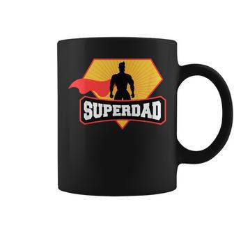 Superdad Superhero Themed For Fathers Day Coffee Mug - Monsterry