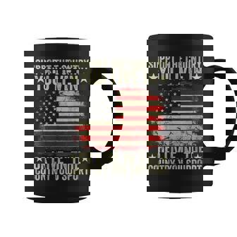 Support American Flag Support The Country You Live In Coffee Mug | Mazezy