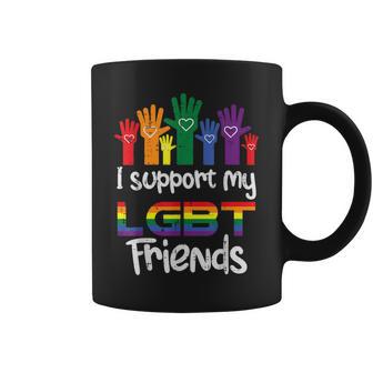 I Support My Lgbt Friends Gay Pride Lgbtq Straight Ally Coffee Mug - Monsterry