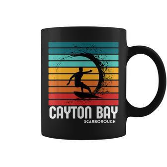 Surf Cayton Bay Scarborough Beach Vintage Retro Surfing Coffee Mug - Monsterry UK