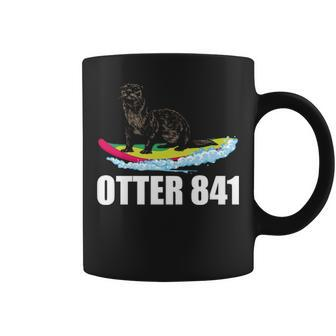 Surfing Otter 841 California Sea Otter 841 Surfer Coffee Mug | Mazezy