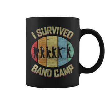 I Survived Band Camp Retro Vintage Marching Band Coffee Mug - Monsterry CA