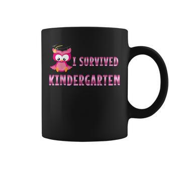 I Survived Kindergarten Owl Grade School Graduation Coffee Mug - Monsterry DE