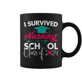 I Survived Nursing School Class Of 2024 Nurse Graduation Coffee Mug - Thegiftio UK