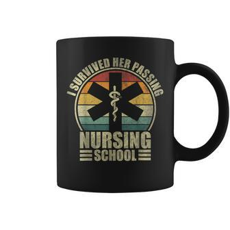 I Survived Her Passing Nursing School Nursing Graduation Coffee Mug - Thegiftio UK