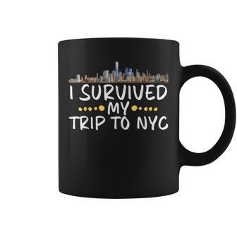 I Survived My Trip To Nyc New York Vacation Souvenir Coffee Mug - Monsterry CA