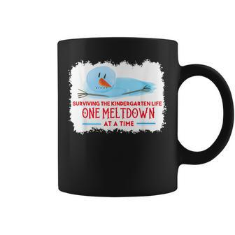 Surviving The Kindergarten Life One Meltdown At A Time Coffee Mug - Monsterry AU