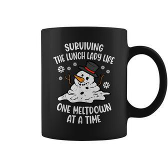 Surviving Lunch Lady Life One Meltdown At A Time Coffee Mug | Mazezy