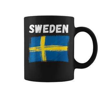 Sweden Flag Holiday Vintage Grunge Swedish Flag Coffee Mug - Monsterry DE