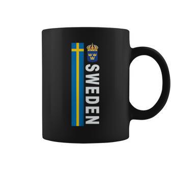 Sweden Soccer-Style Swedish Flag Coffee Mug - Monsterry AU