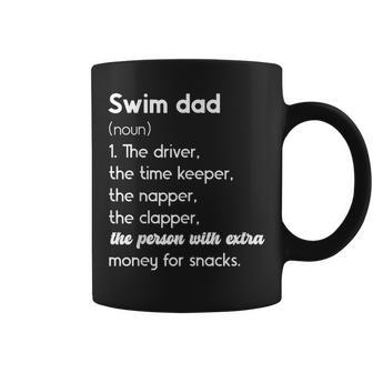 Swim Dad Definition Swimming Father Of A Swimmer Dad Coffee Mug | Mazezy
