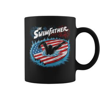 The Swim Father Swimming Dad Father's Day 4Th July Sport Coffee Mug - Seseable