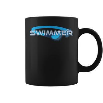 Swim Team Coach Lap Swimming Breaststroke Swimmer Goggles Coffee Mug - Monsterry UK