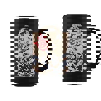 Symbole Japonais Esthétique Dragon Kanji Mer Art Back Manche Longue Tasse - Cadeauxyz