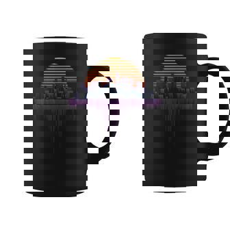 Synthwave Cyberpunk Outrun City Sunset Aesthetic T Coffee Mug - Thegiftio UK