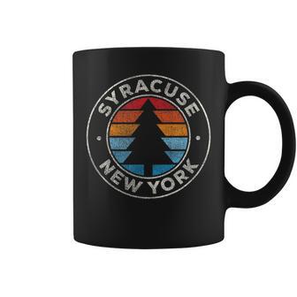 Syracuse New York Ny Vintage Graphic Retro 70S Coffee Mug - Monsterry CA