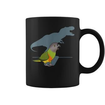 T-Rex Senegal Parrot Birb Memes Dinosaur Parrot Coffee Mug - Monsterry AU