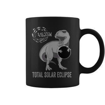 T-Rex With Sunglasses 4082024 Total Solar Eclipse 2024 Coffee Mug - Monsterry CA