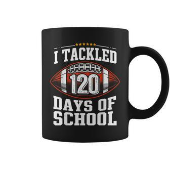I Tackled 120 Days Of School Football 120Th Day Of School Coffee Mug - Monsterry