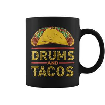 Tacos Cinco De Mayo Music Drummer Drums Best Coffee Mug - Monsterry UK