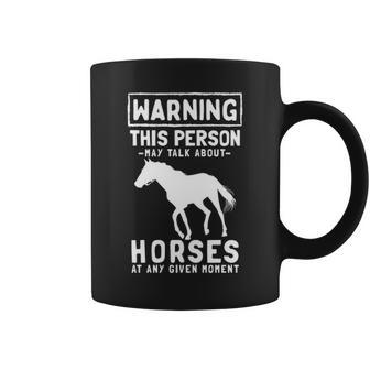 Talk About Horses Horseback Riding Horse Lover Coffee Mug | Mazezy
