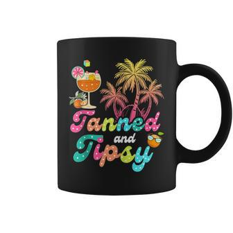 Tanned Tipsy Beach Summer Vacation For Family Friend Coffee Mug - Monsterry CA