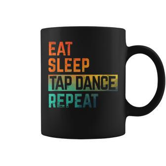 Tap Dance Eat Sleep Repeat Watercolor Coffee Mug - Monsterry AU