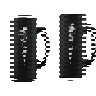 Tasse Noir Horreur Chic, Personnage avec Masque de Hockey - Cadeauxyz