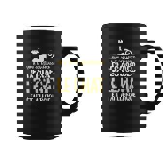Tasse Noir Humour Chat Allergique aux Gosses, Tee Rigolo - Cadeauxyz