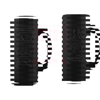 Tasse Noir Logo Stylisé, Tee Graphique Rouge et Noir - Cadeauxyz