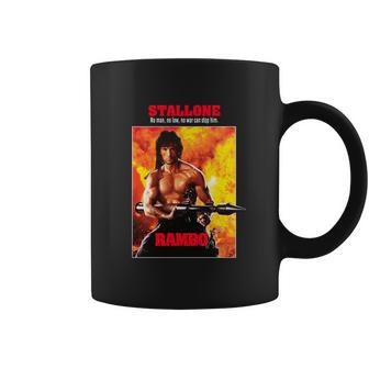 Tasse Rambo Film Action, Sylvester Stallone avec Couteau - Cadeauxyz