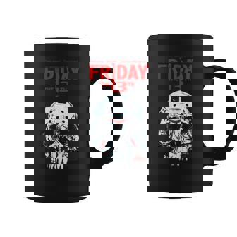 Tasse Vendredi 13, Crâne Sanglant et Logo Rouge pour Fans - Cadeauxyz