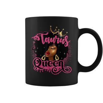 Taurus Queen African American Zodiac Birthday Afro Women Coffee Mug - Monsterry CA